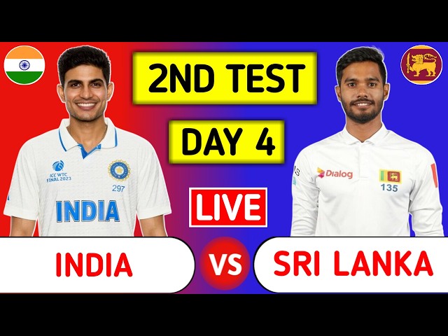 India Vs Sri Lanka 2nd Test Day 4 Live Score 2nd Session