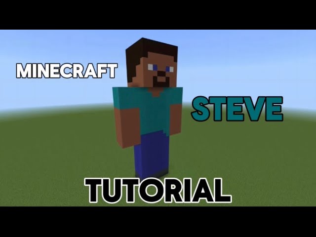 How To Make A Minecraft Steve Statue (Tutorial)