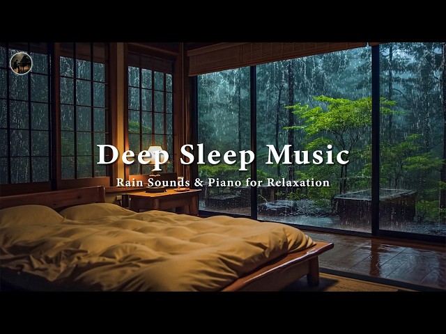 Fall Asleep Instantly - Peaceful Piano with Rain Sounds for Stress Relief, Anxiety Calm & Deep Sleep