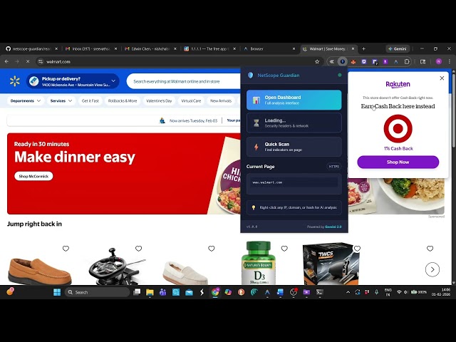 NetScope Guardian | AI-Powered Browser Security Extension