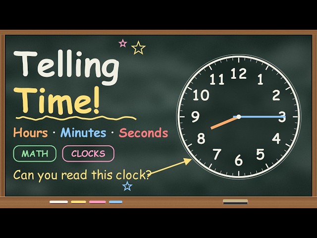 Telling Time Full Course | Kids Clock Math: O’Clock, Half Past, Quarter Past & Quarter To