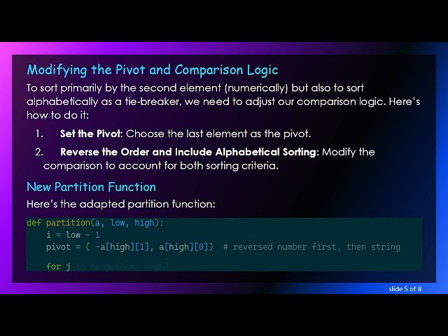 Sorting with QuickSort: Mastering Dual Criteria in Python