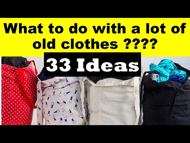 33 AWESOME AND AMAZING IDEAS TO REUSE OR REPURPOSE OLD CLOTHES | REUSE OLD CLOTHES @diyprocessbyhema