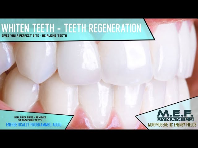 Whiten Teeth - Realign Your Bite - Tooth Regeneration