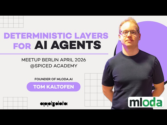 How to make AI agents reliable: data context done right (keynote & demo by Engineer Tom Kaltofen)
