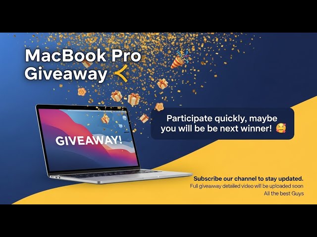 Ab abhi bhi jit sakte hai MacBook Pro Abhi subscribe kare or jode rahe humare channel ke sath