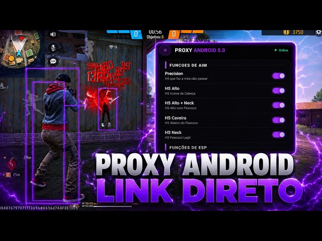 XIT FF ATUALIZADO 2026! PAINEL FFH4X ANDROID / IPHONE + PROXY GRÁTIS 100% HS LINK DIRETO ✅