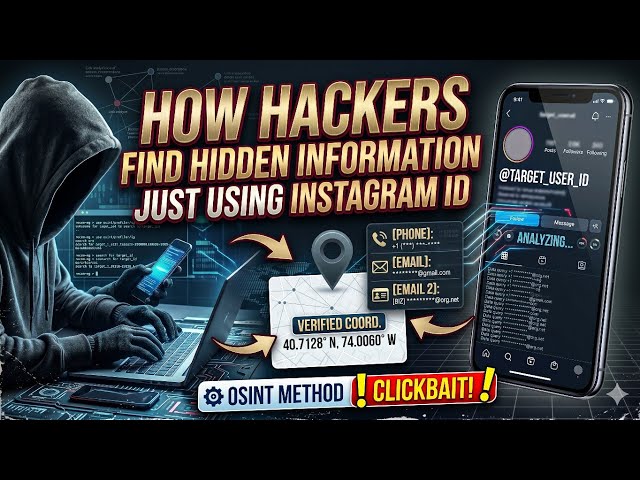How Hackers Find Hidden Informed Just Using Instagram Id(Phone,Email,Location) In 2026