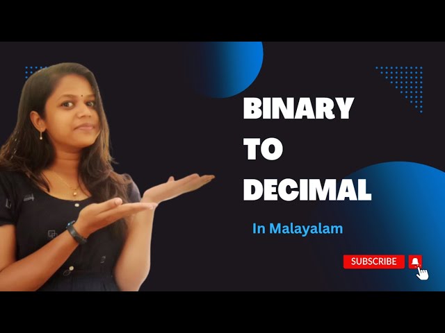 BINARY TO DECIMAL | MALAYALAM | NUMBER CONVERSION |