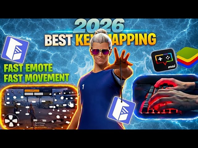 Free Fire Best Key Mapping 2026 🔥 Fast Movement + Headshot Pro | No Joystick & Aim Stuck Fix ||