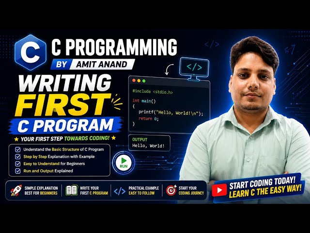 5 Writing First C Program