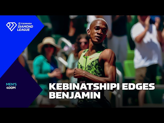 Collen Kebinatshipi RUNS DOWN Rai Benjamin in Eugene 400m - Wanda Diamond League