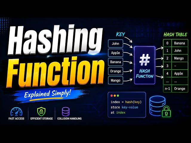 Hashing কি? উদাহরণ | Data Structure and Algorithm | Class 08 | Bangla Video