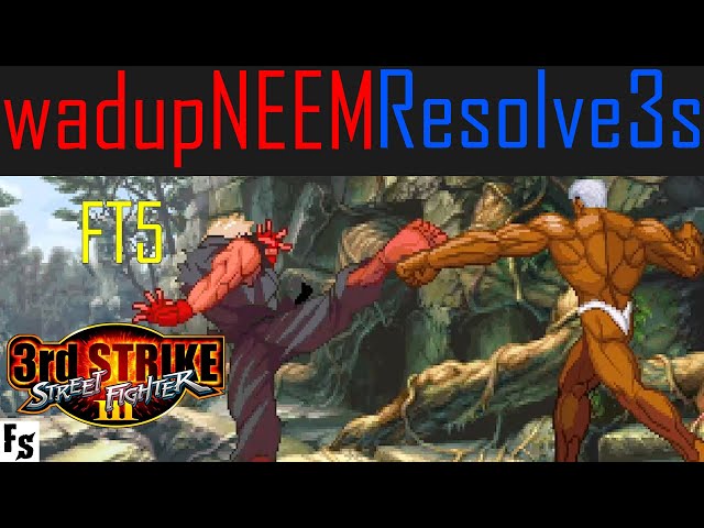 Street Fighter III: Third Strike - wadupNEEM [Ken] vs Resolve3s [Urien] (Fightcade FT5)
