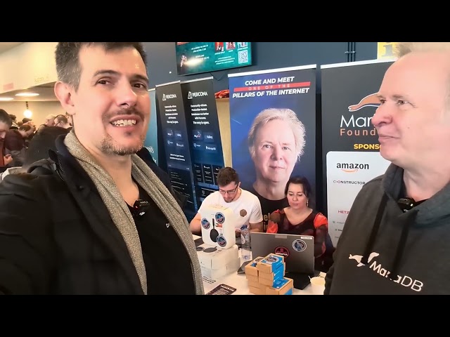 Meeting Michael "Monty" Widenius, the creator of MariaDB and MySQL!