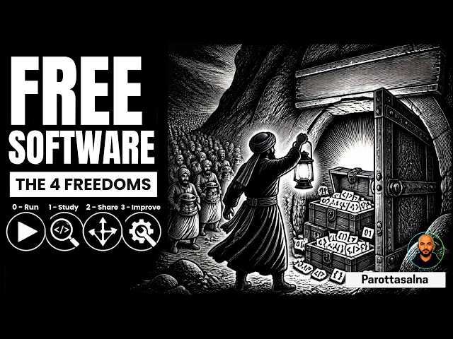 Open Sesame! 🔓 Free Software & the 4 Freedoms Explained | Ali Baba and the 40 Thieves Style