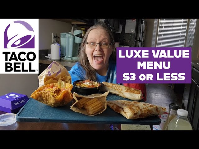 Reseña del menú de lujo de Taco Bell