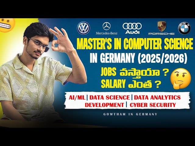 Master's in Computer Science in Germany 2026🤑 | Jobs❓| Salary❓| Full Details| Don't Skip✅
