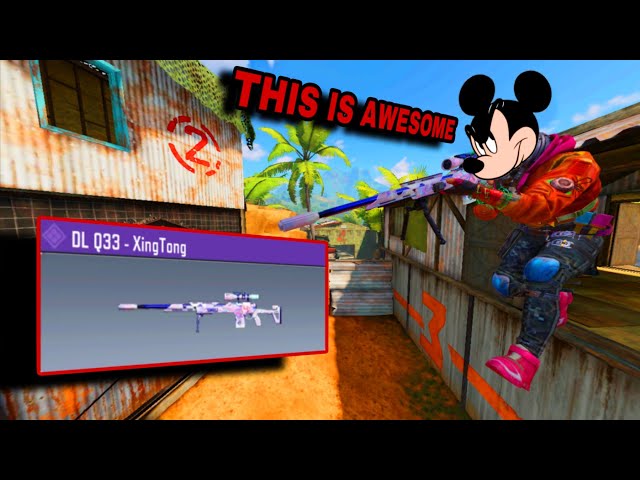 Using The CUTEST DL Q33 Skin In CODM (Mickey Mouse Voice)