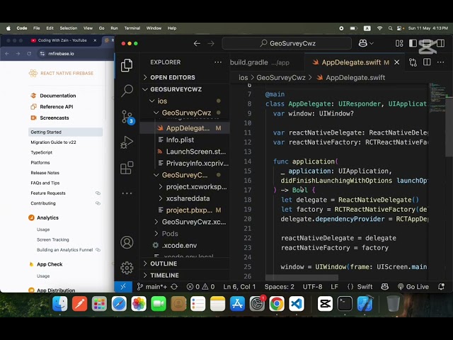 Setting Up Firebase in IOS | Add IOS APP On Firebase Console | React Native Tutorial