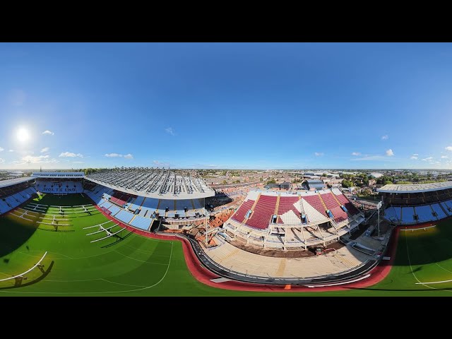 Virtual Reality choose your own angles with your device and have fun Villa Park 8k 360 drone flight