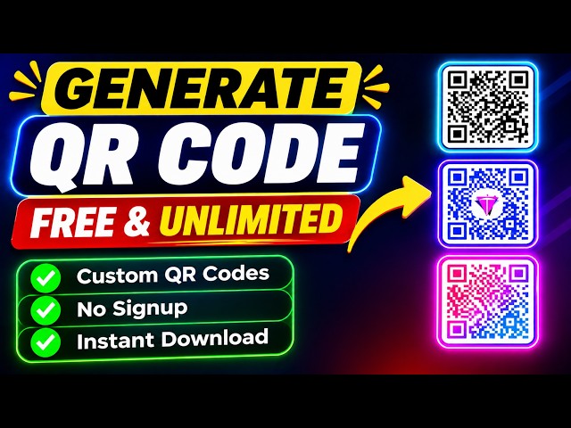 How to generate QR Code Online for Free | QR code Generator