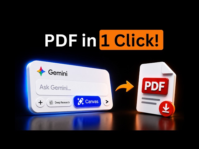 How to Download Your Gemini Conversations as PDF with Canvas Mode