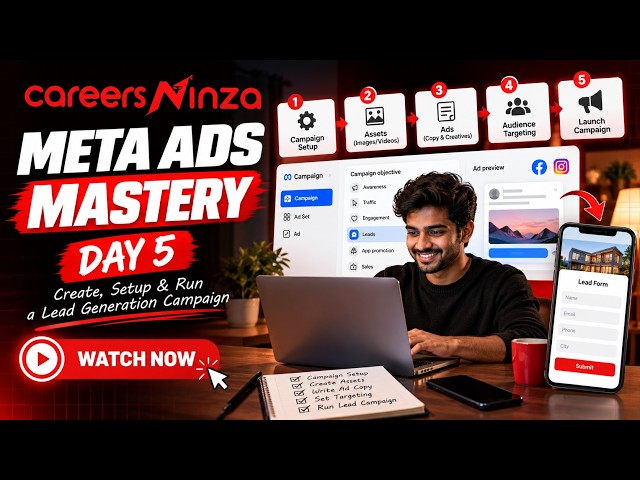 Meta Ads Mastery Day 5 | Create Your First Lead Generation Campaign Step-by-Step
