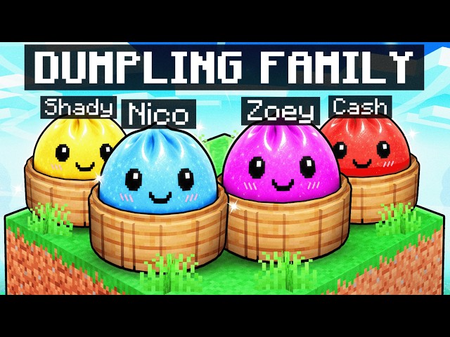 Having a SQUISHY DUMPLING Family in Minecraft!
