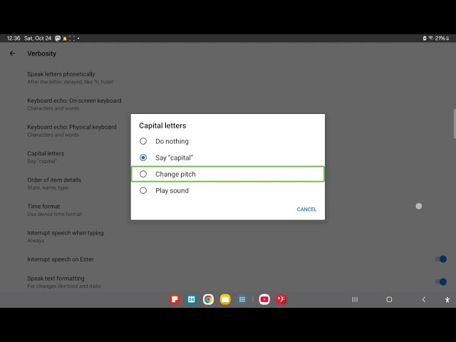 showing this new talkback fork for android known as "backtalk"