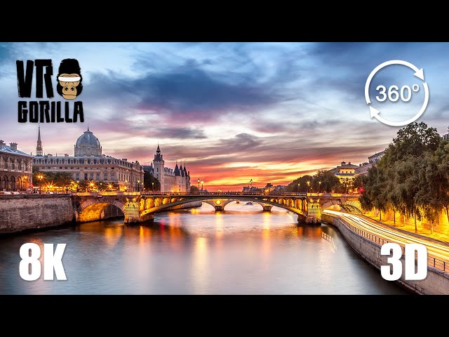 Paris: A Guided 360 VR City Tour Experience - Part 1 of 2 - 8K 3D Video (Teaser)