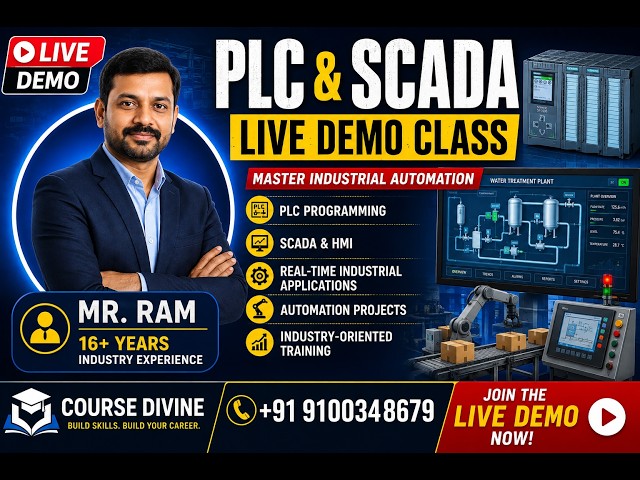 PLC & SCADA Demo Class | PLC is Simple Hardware | Mr. Ram | 16+ Years Experience | Course Divine