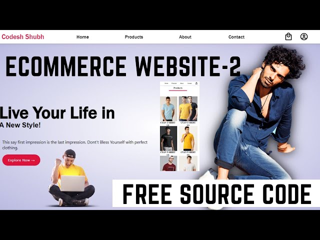 Responsive Ecommerce website using html css and javascript  -2 | Codesh Shubh