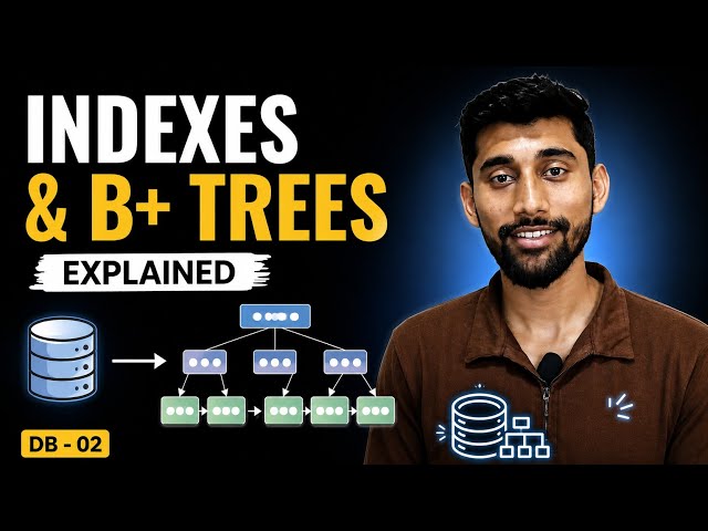 DB-02 | How Databases Search Millions of Rows in Milliseconds | Indexes & B+ Trees