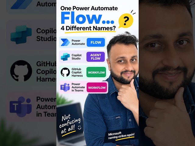 Power Automate Has 4 Different Names?! 😅 | Flow vs Agent Flow vs Workflow