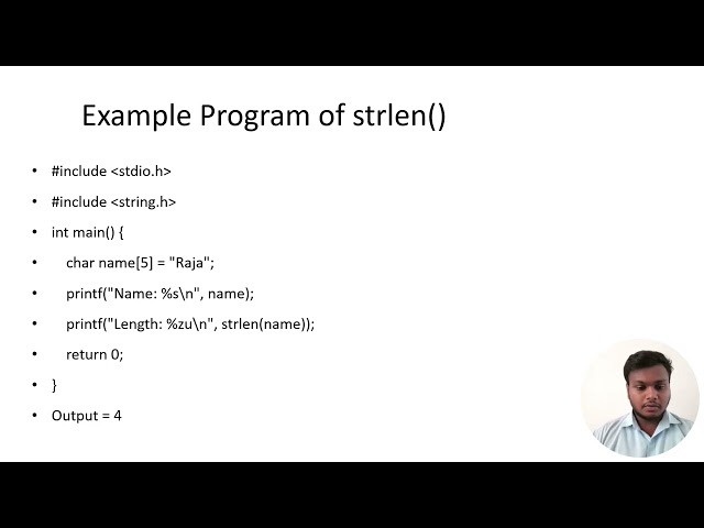 Strings in C program 