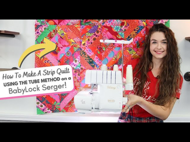How To Make A Strip Quilt On Your Serger!