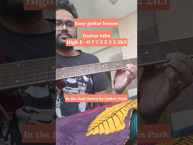 In the End (Intro) Linkin Park # #acousticguitar #guitar #linkinpark #intheend