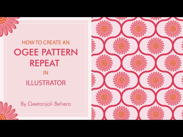 How to create an OGEE PATTERN REPEAT in Illustrator