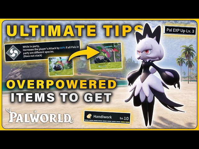 Palworld 1.0 ULTIMATE TIPS and OP ITEMS you Have to Get in Mid Game