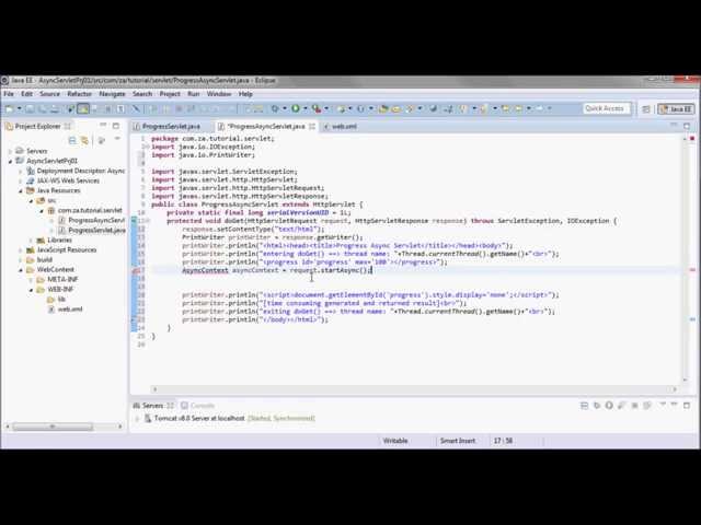 Asynchronous Servlets Tutorial 01
