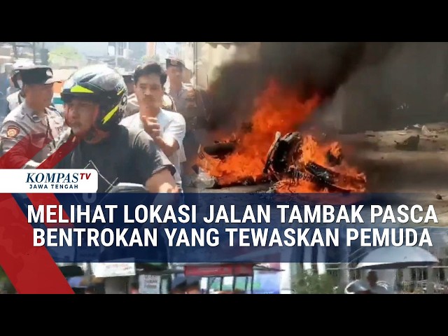 Current State of Jalan Tambak Following Clashes That Killed a Young Man