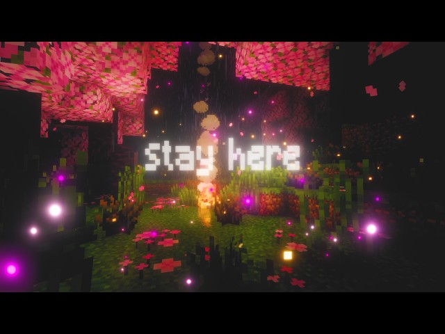 stay here let the rain ease your mind... (Minecraft Music With Rain & Ambience) [4K 60FPS]