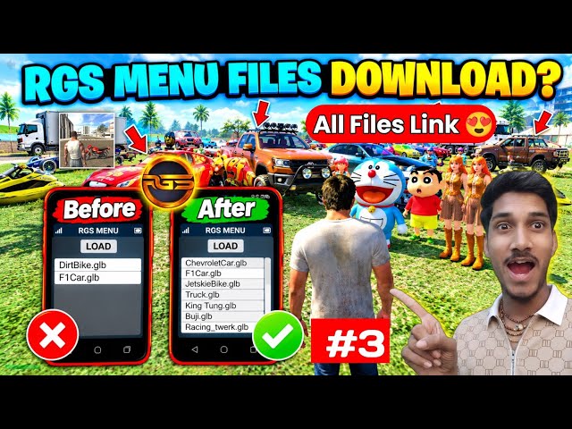 RGS MENU NEW FILES Download & Load 🔥 Indian Bike Driving 3D | Vineet Gaming Gyan