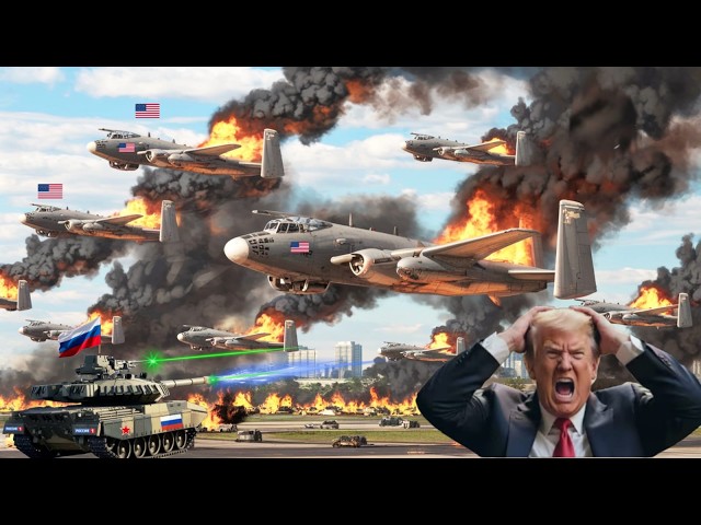 33 US A10 Bombers Ambushed! Russian Laser Tanks Respond to Attack in Sky – ARMA 3