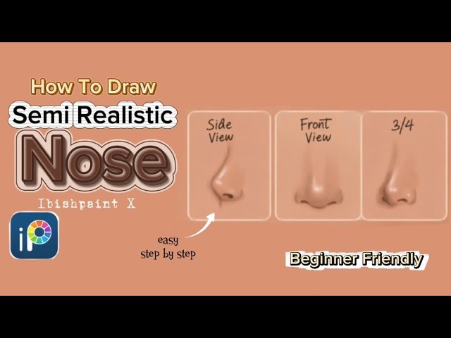 How to Draw a Nose in ibisPaint X ✨ | Semi-Realistic Art