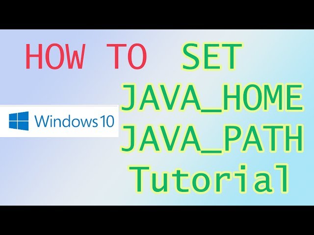 How to set JAVA path Environment Variables  in Windows PC