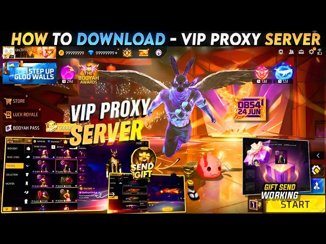 HOW TO DOWNLOAD OB54 PROXY SERVER IN FREE FIRE, HOW TO USE PROXY SERVER IN FREE FIRE, FFPROXY SERVER