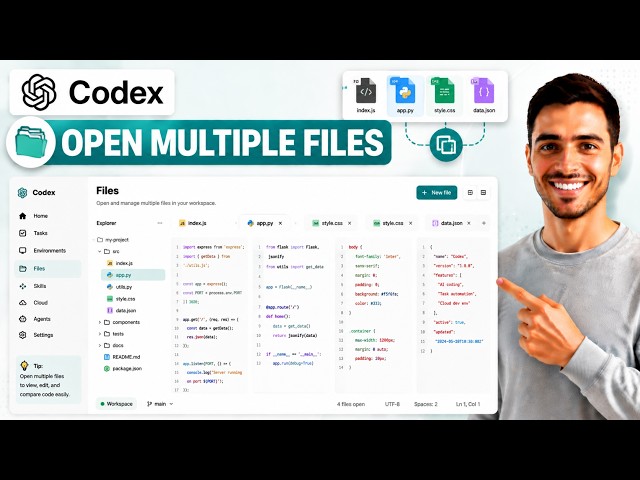 How To Open Multiple Files Using ChatGPT Codex (Full Guide)