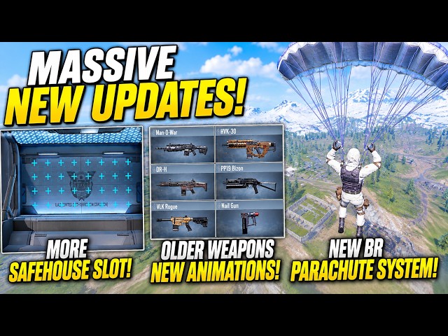 S8 MAJOR UPDATES! New Guns, BR TPP + Parachute Animations, 3 Camos & Old Weapon Reworks!
